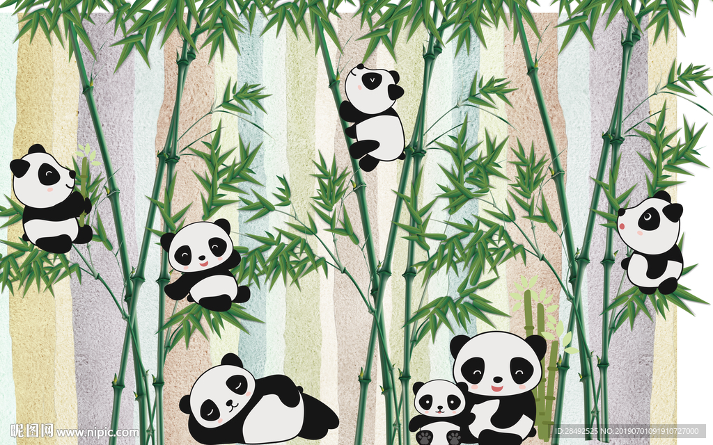 熊猫背景墙