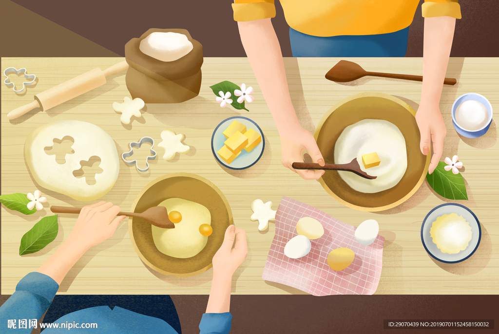 手绘插画烘焙DIY