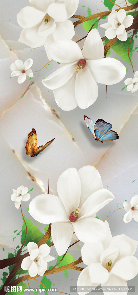 蝶恋花玄关背景