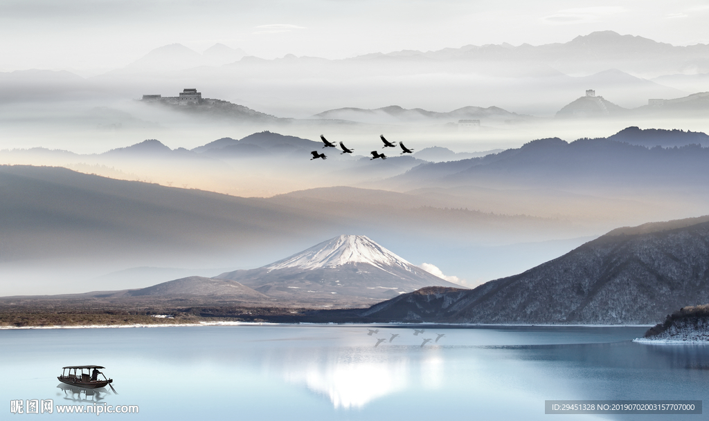 新中式山水画