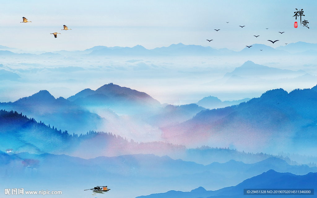 意境山水画精品