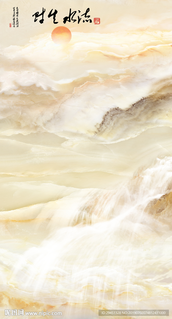 玉石玄关装饰画