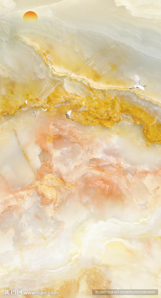 理石玄关TIF分层