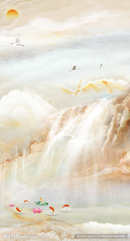 红日玄关画TIF分层