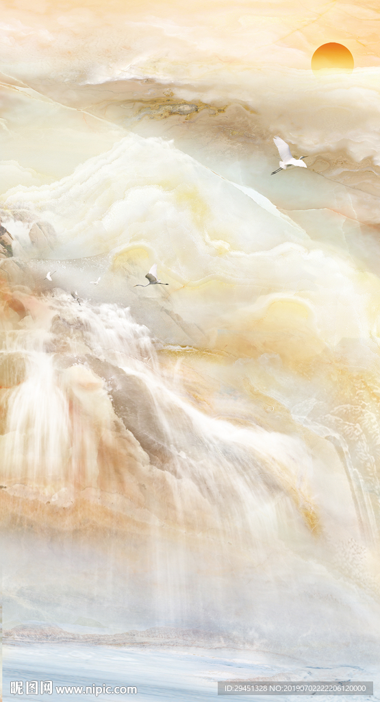 玉石石纹玄关TIF分层