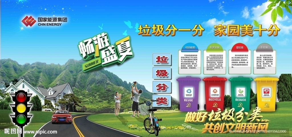 垃圾分类展板