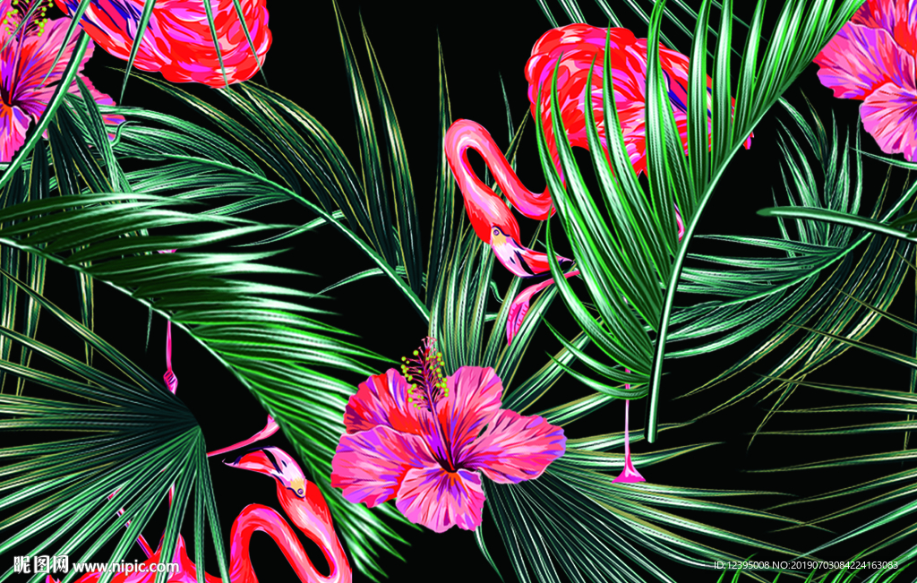 火烈鸟数码回位图