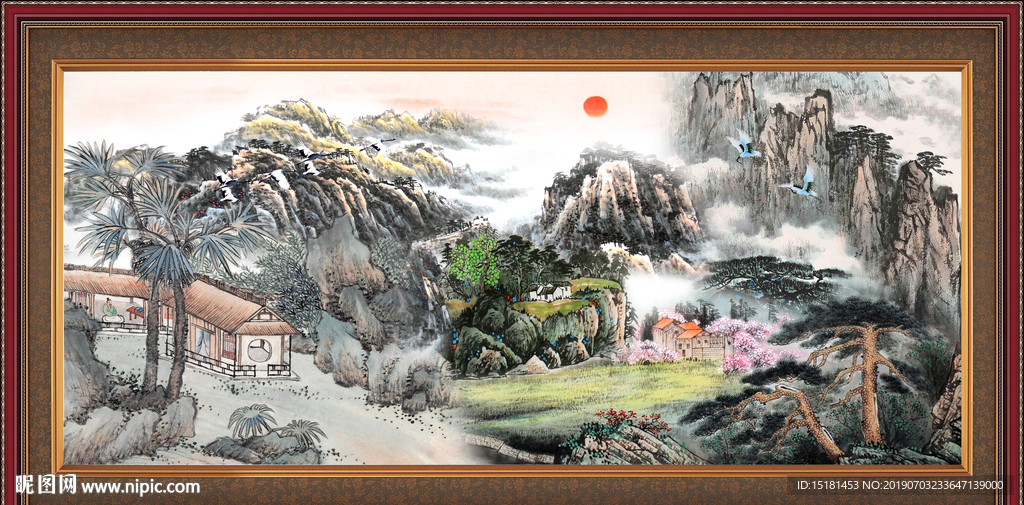 巨幅山水
