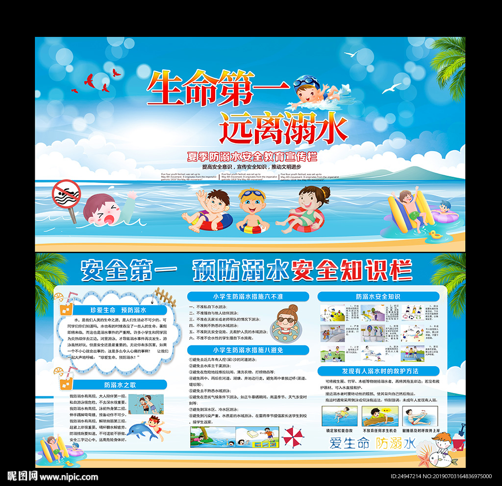 预防溺水展板