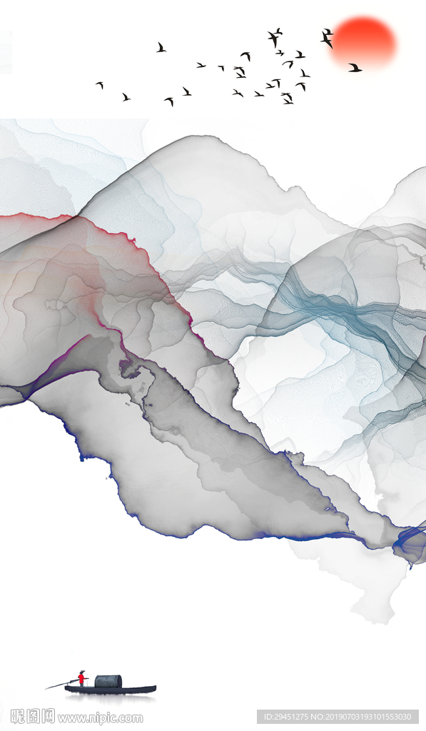 玄关烟雾线条TIF分层
