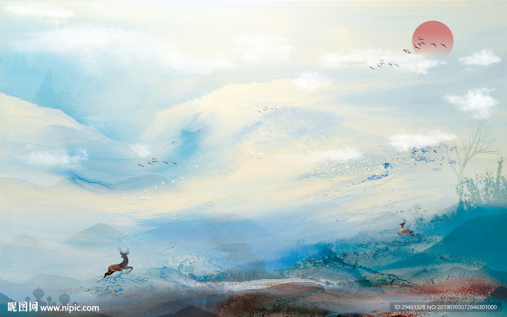 抽象山水TIF分层