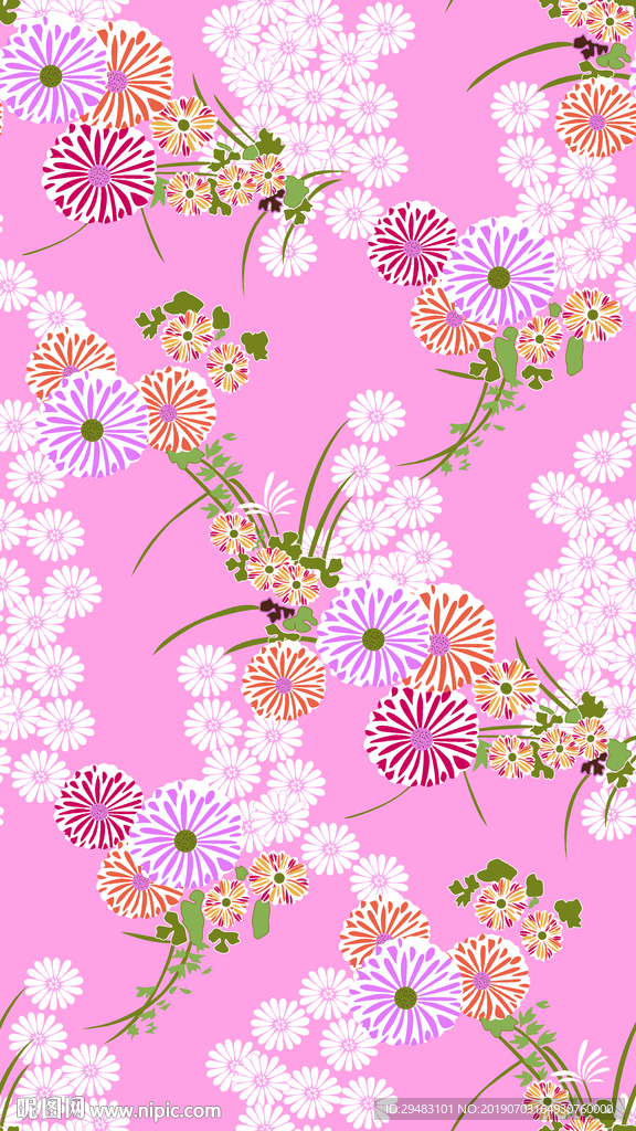 矢量小碎花