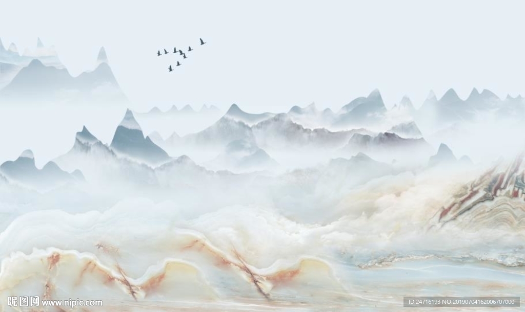 石纹山水