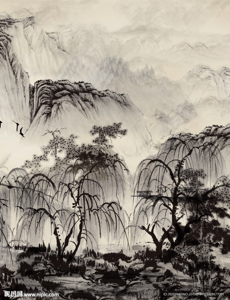 意境水墨山水