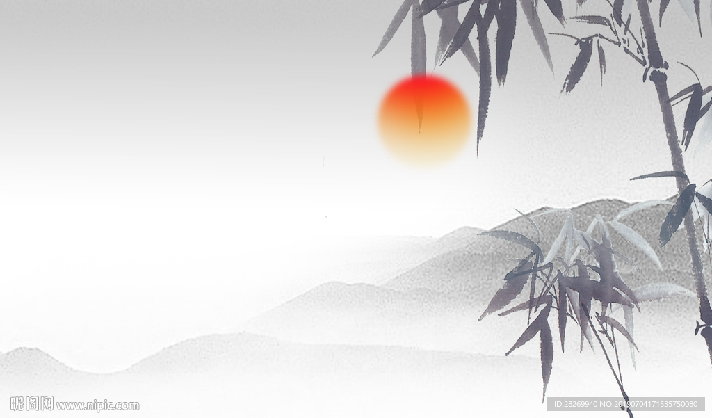 山水屏风