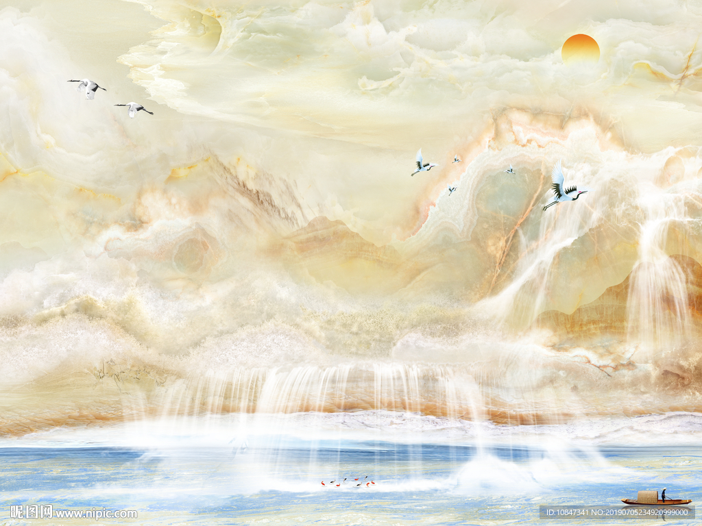 现代高温烧大理石TIF分层