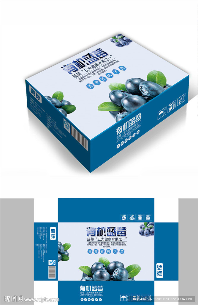 蓝莓包装箱包装礼盒设计