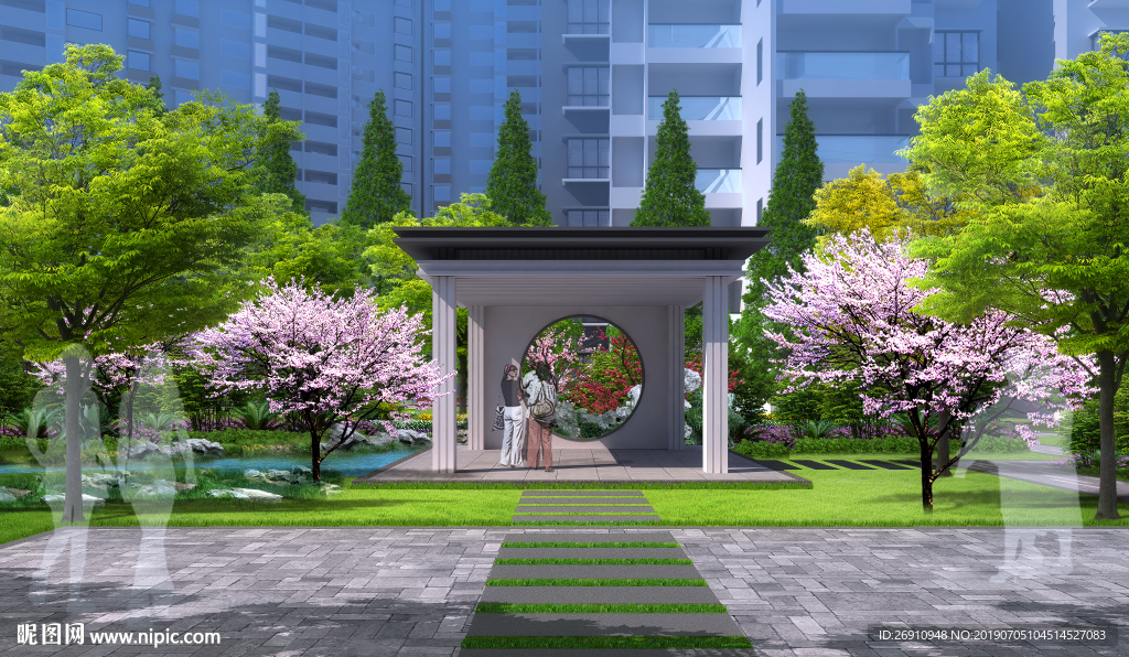 景观节点效果图