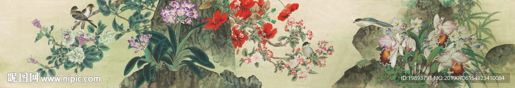 工笔画图 花鸟图 国画