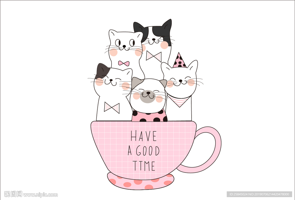 手绘猫