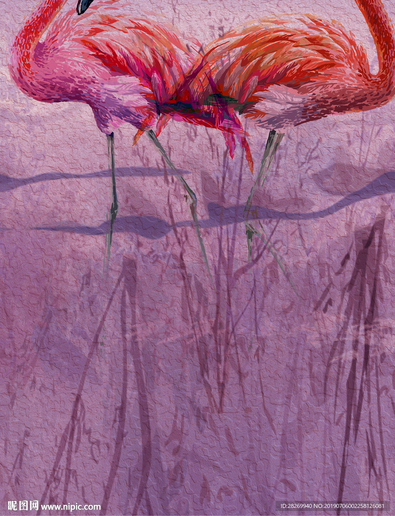 火烈鸟背景