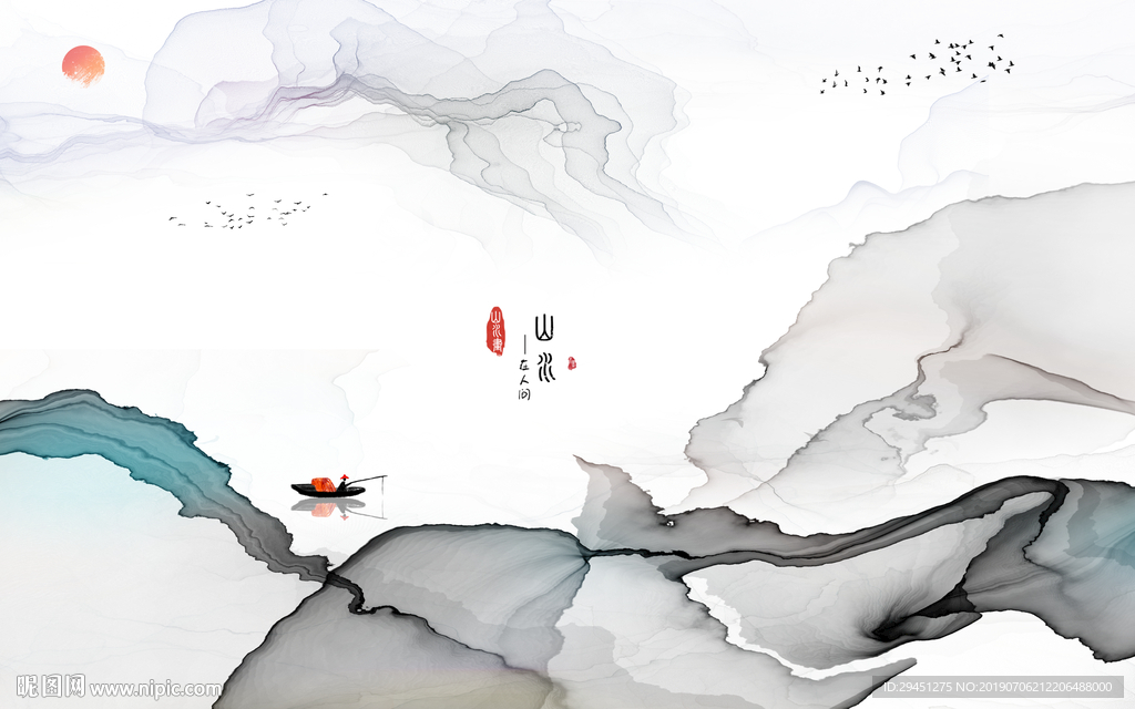 高清线条装饰画 TIF分层