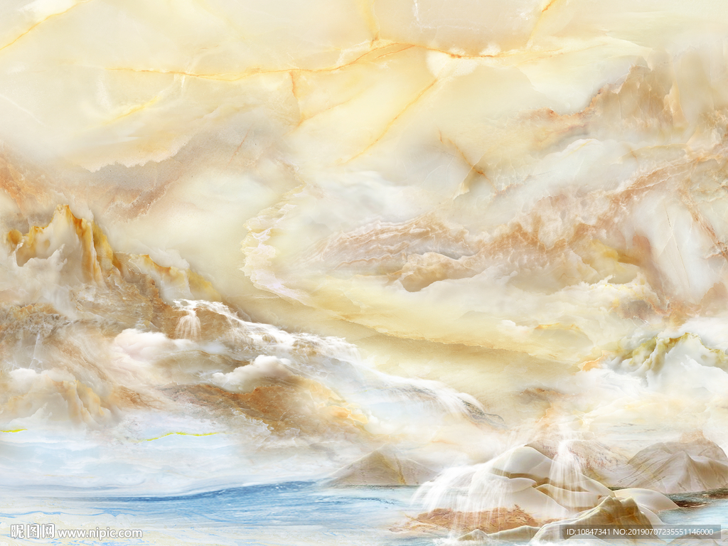 欧式大理石 TIF合层 石纹