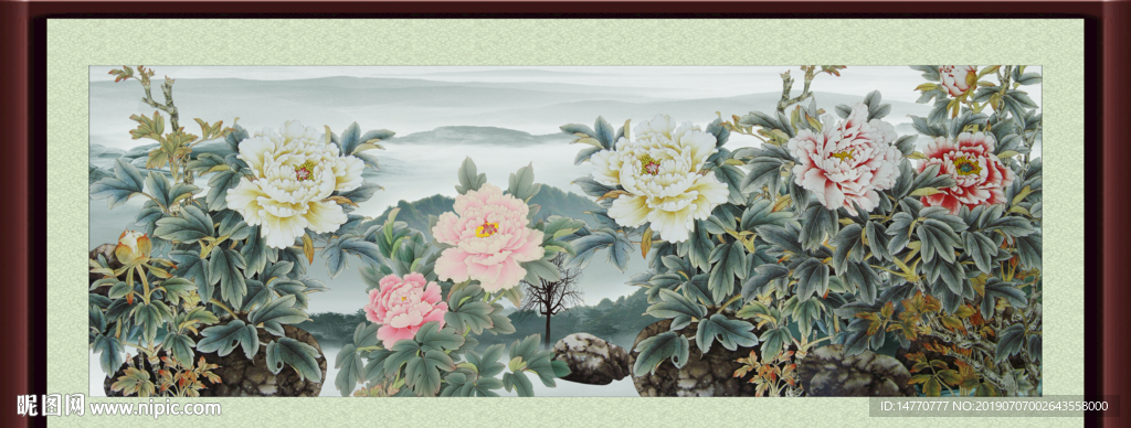 国画牡丹
