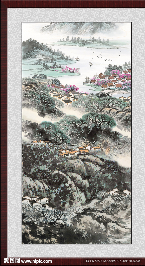 巨幅山水画