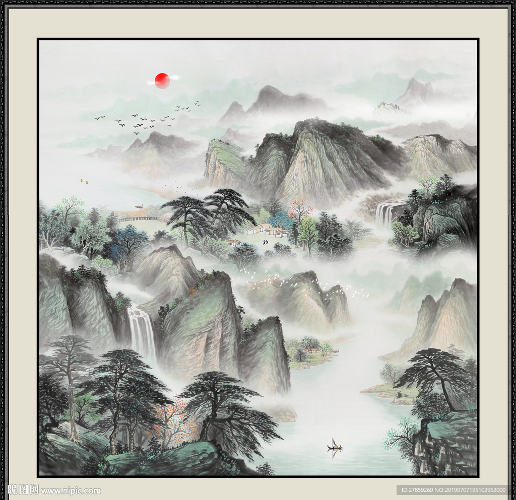 山水国画