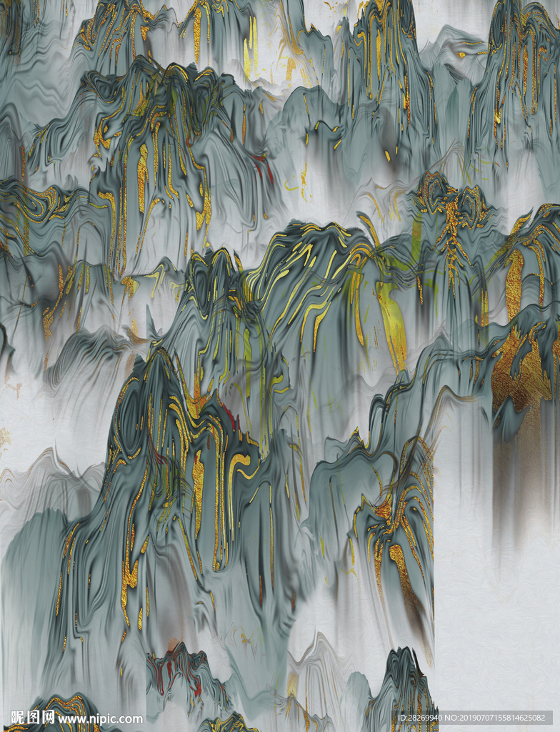 抽象山水玄关