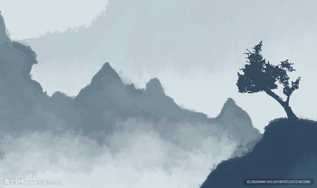 抽象山水
