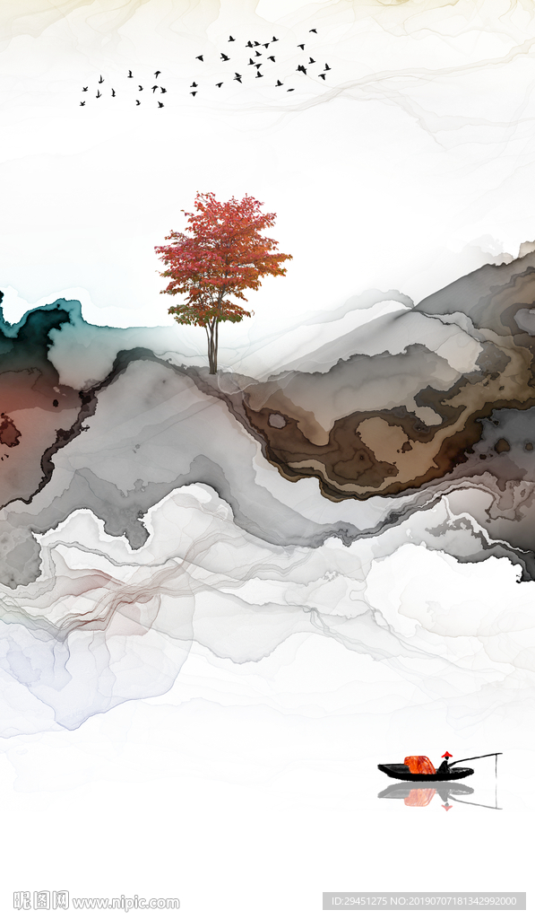 精品新中式高清画 TIF分层