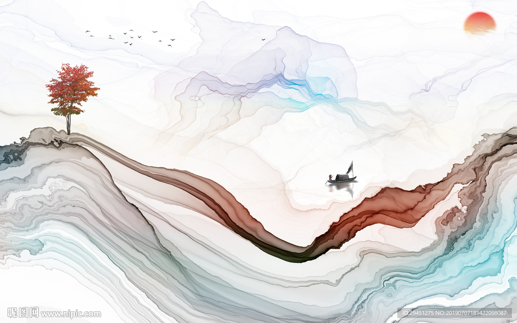 豪华新中式高清画 TIF分层