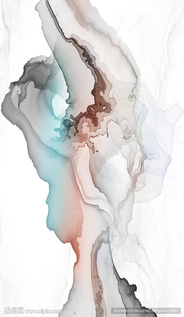 意境线条水墨墙画 TIF合层