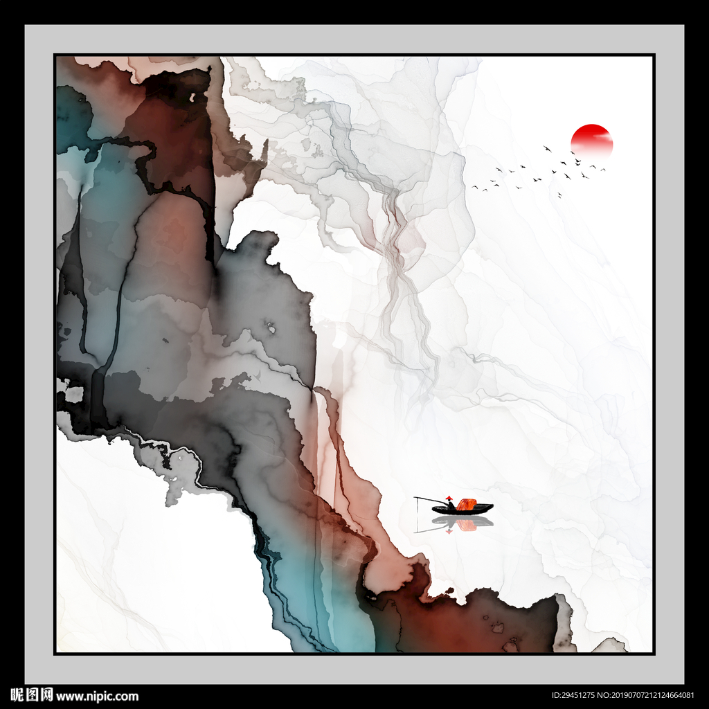 高档意境抽象线条 TIF分层