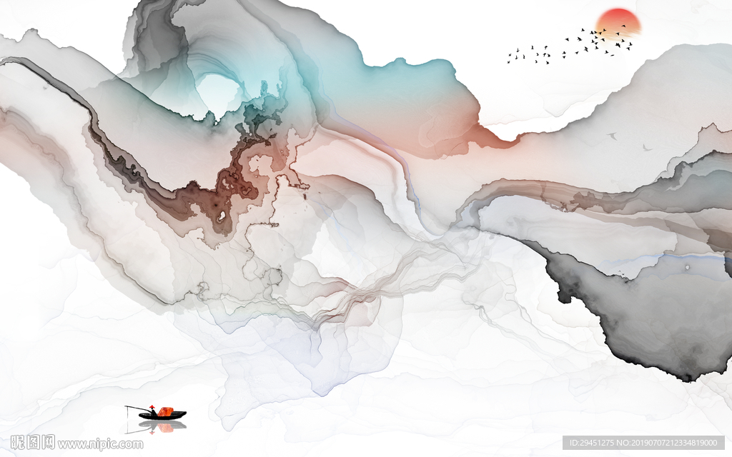 创意 线条意境画 TIF分层
