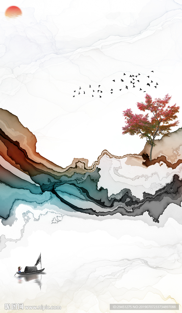 高清简约线条画 TIF分层画