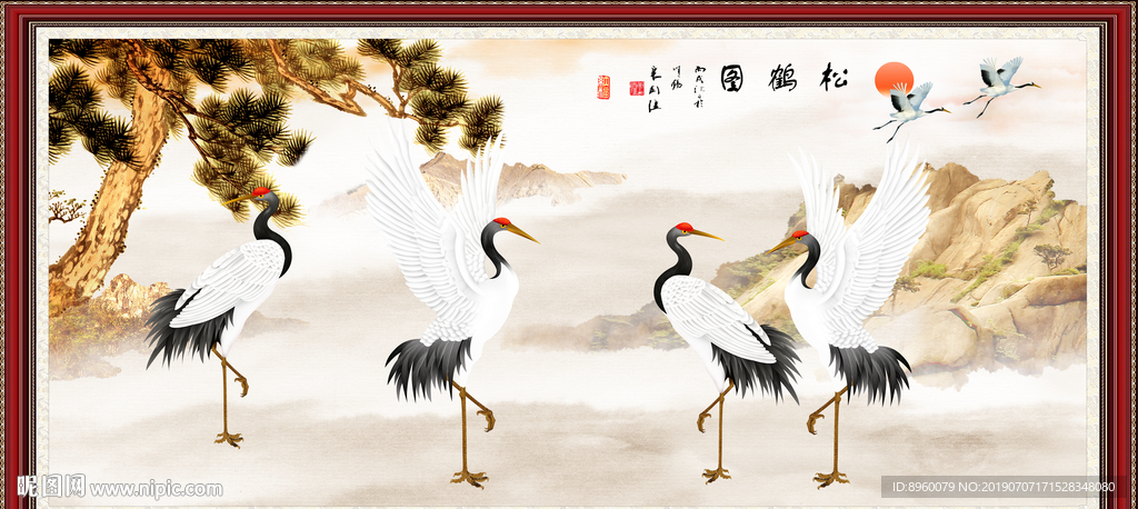 松鹤图