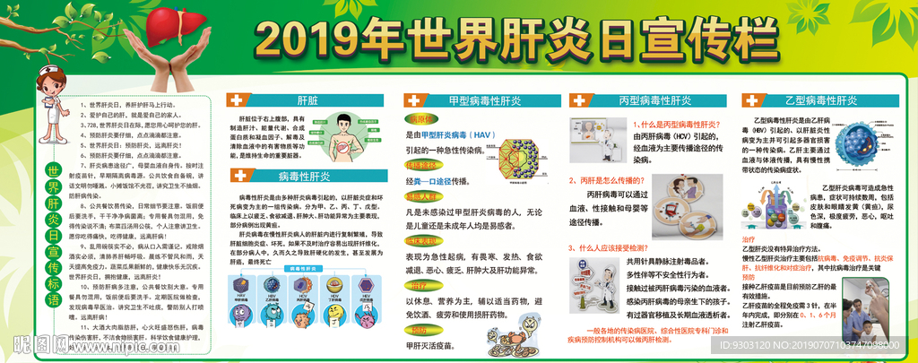 2019世界肝炎日宣传栏