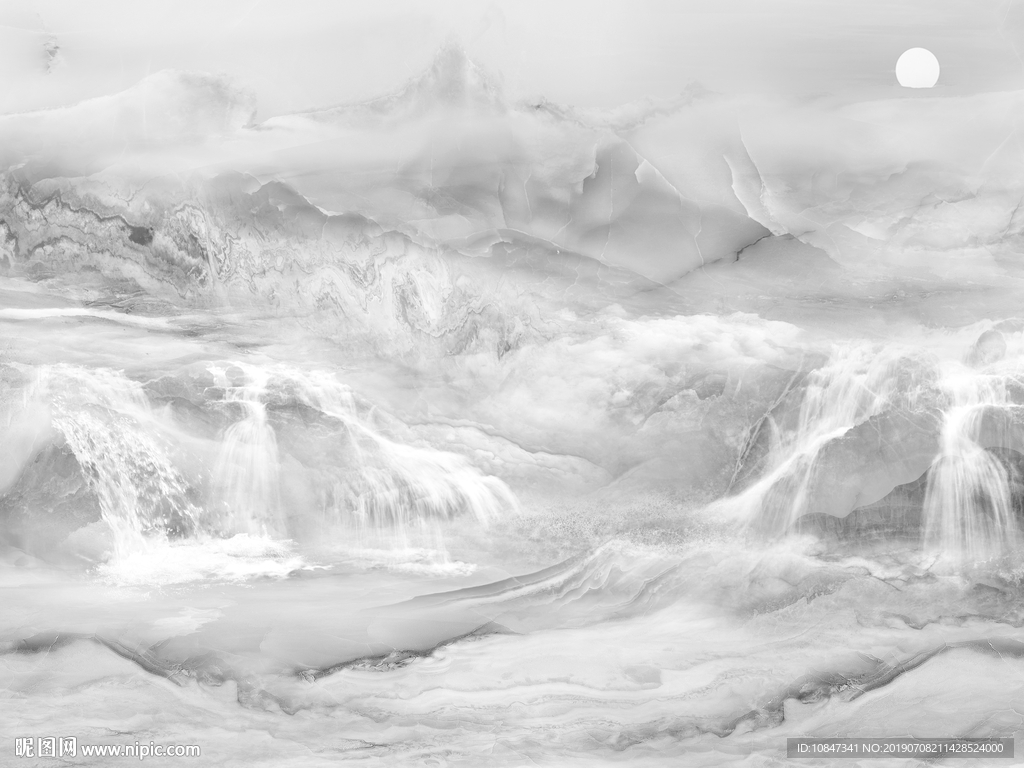 灰色 TIF合层 大理石山水