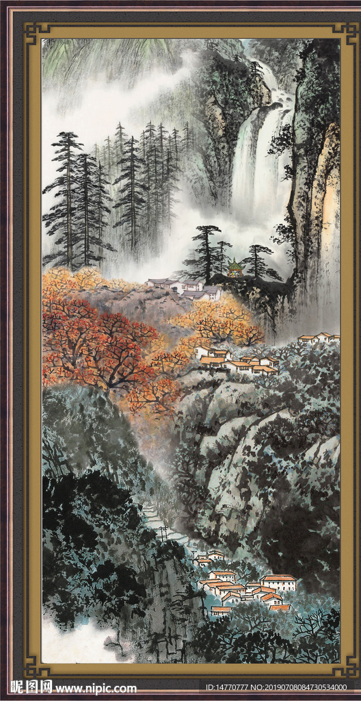 巨幅山水画