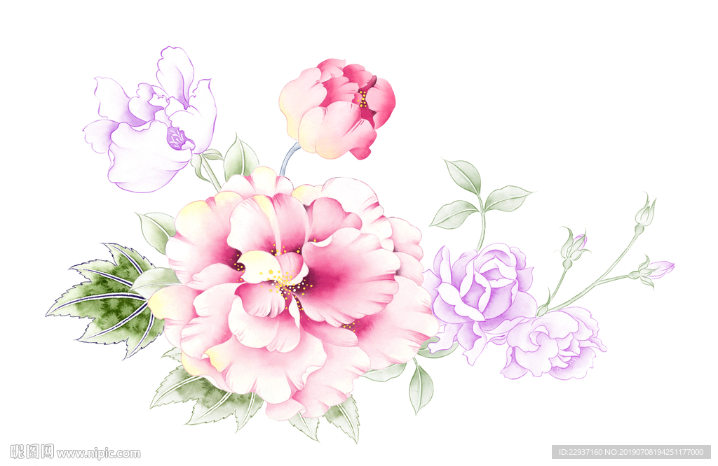 手绘花
