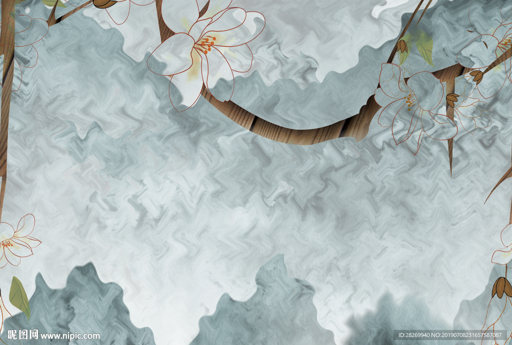 抽象山水画