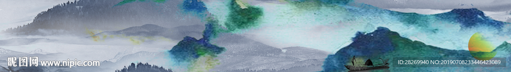 抽象山水画