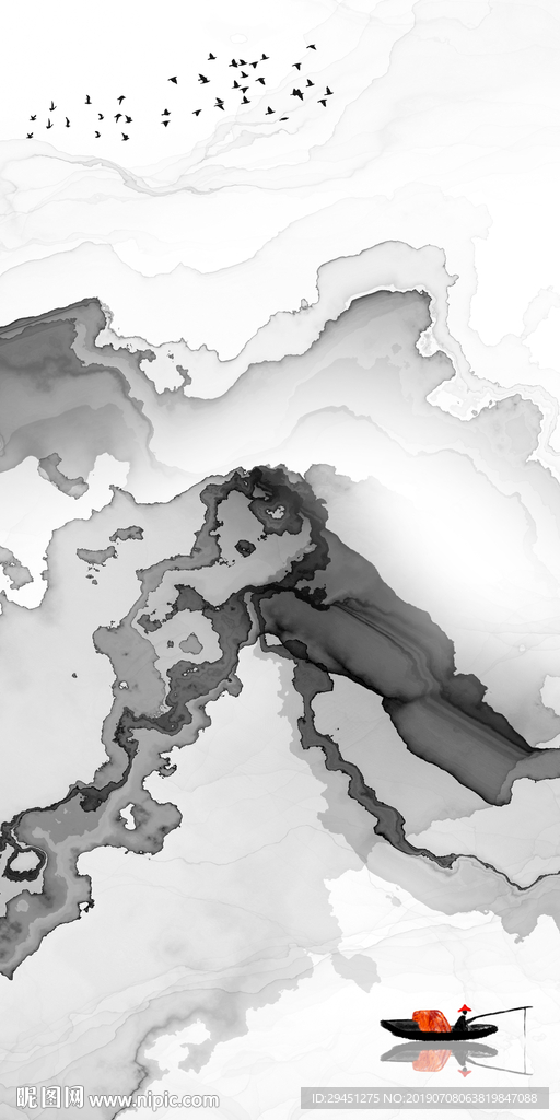 意境高档线条画 TIF分层