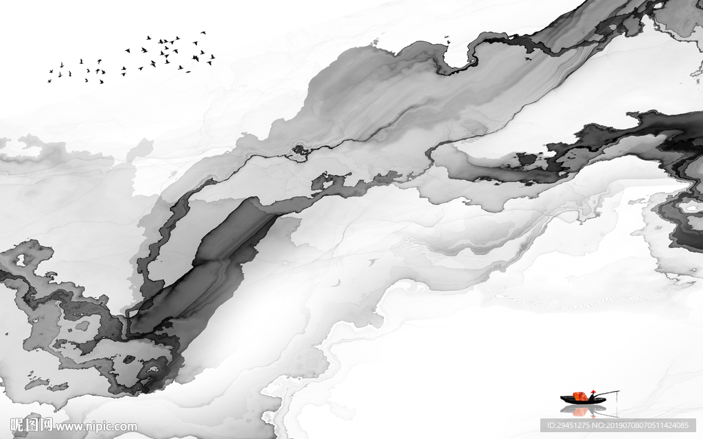现代手绘线条画 TIF分层画