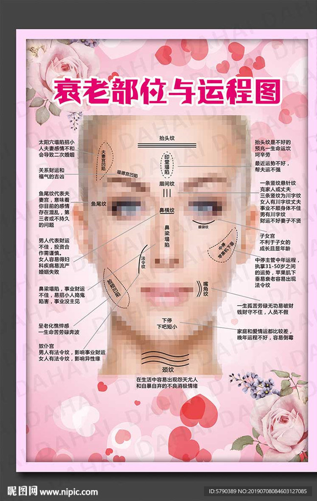 衰老部位与运程图