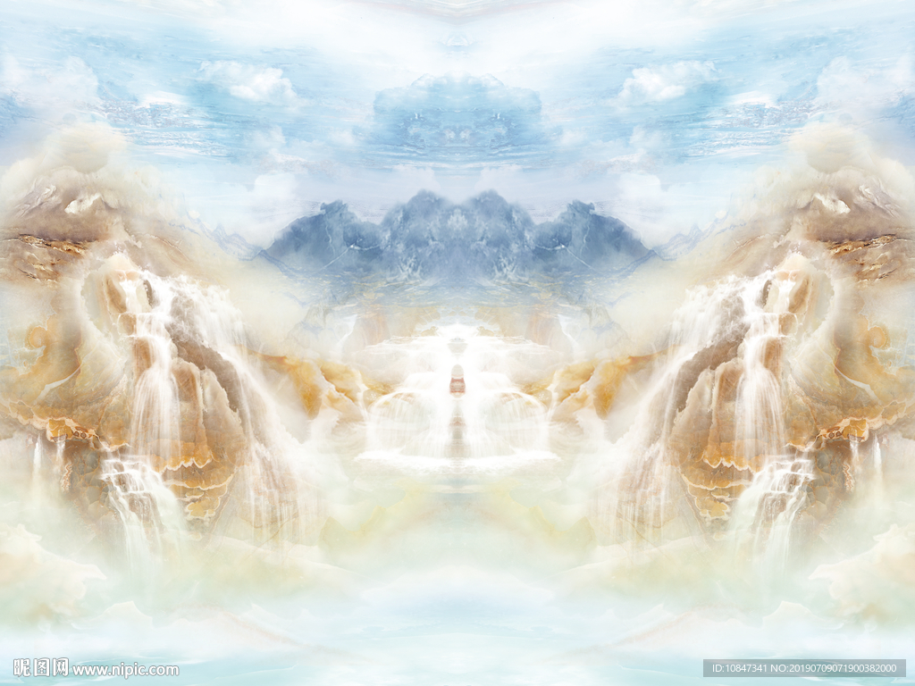 对拼大理石 TIF合层 背景墙