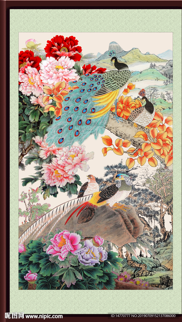 国画牡丹